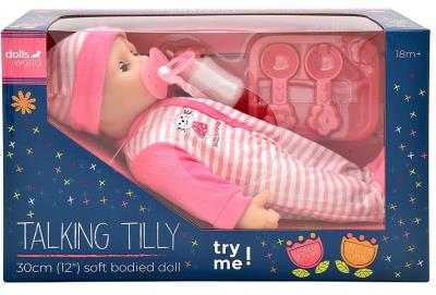 Dolls World Lalka Talking Tilly 30cm. Wydawca: Dolls World. SmakLiter.pl Opakowanie Dolls World Lalka Talking Tilly 30cm