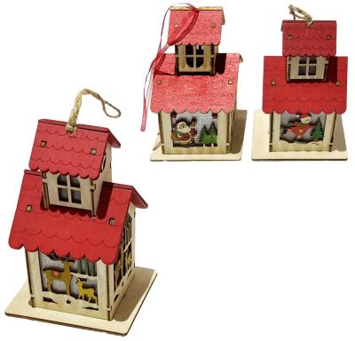 Opakowanie Domek drewniany lampion dekoracja