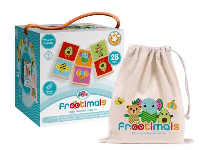 Opakowanie Domino drewniane Frootimals