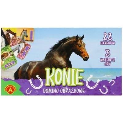 Domino obrazkowe - konie ALEX. Wydawca: Alexander. SmakLiter.pl Opakowanie Domino obrazkowe - konie ALEX