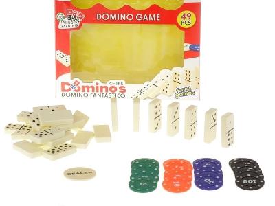 Opakowanie Domino z żetonami 49el