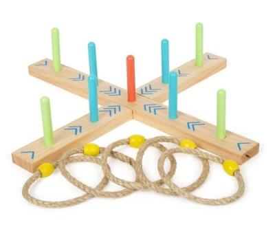 Opakowanie Drewaniany krzyżak zestaw do rzucania