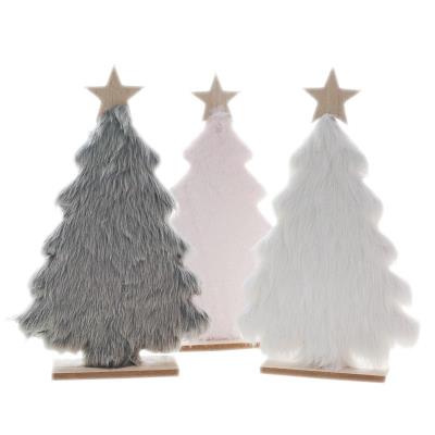 Opakowanie Drewniana choinka z futerkiem