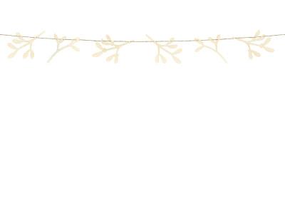 Opakowanie Drewniana girlanda Jemioła 127cm