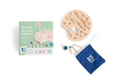 Opakowanie Drewniana gra pamięciowa Kolorowe pędzle