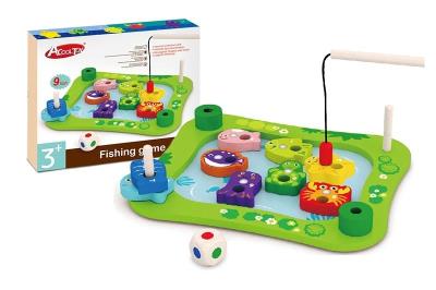 Opakowanie Drewniana gra zręcznościowa łowienie rybek