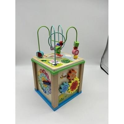 Opakowanie Drewniana kostka aktywizująca 5w1