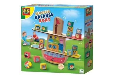 Opakowanie Drewniana łódź balansująca