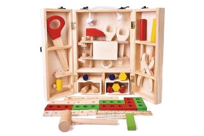 Opakowanie Drewniana skrzynia z narzędziami