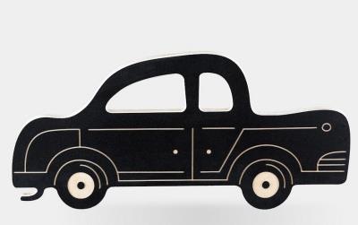 Opakowanie Drewniana tablica kredowa - Retro samochód Saturn