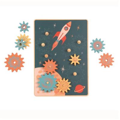 Opakowanie Drewniana układanka Kosmiczne Centrum