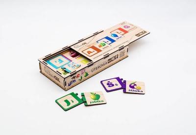 Opakowanie Drewniana układanka - Literowa