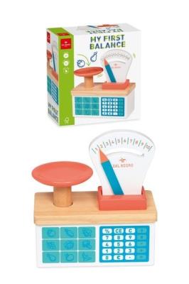 Opakowanie Drewniana waga sklepowa