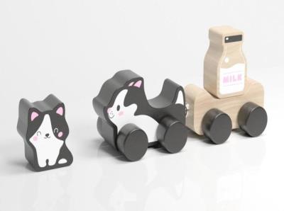 Drewniana zabawka Mądre kotki. Wydawca: CUBIKA. SmakLiter.pl Opakowanie Drewniana zabawka Mądre kotki