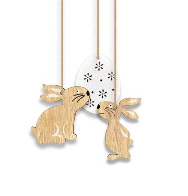 Opakowanie Drewniana zawieszka 3szt