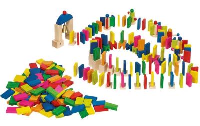 Opakowanie Drewniane domino 247el