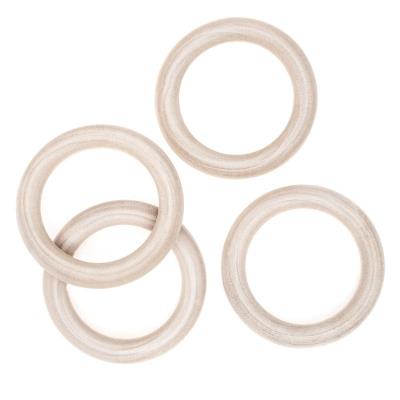 Opakowanie Drewniane kółko do makramy 70mm 4szt