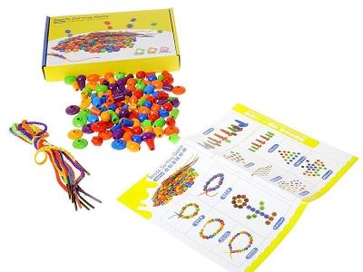 Opakowanie Drewniane koraliki do nawlekania