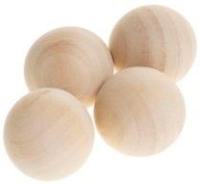 Drewniane kulki bez otworu naturalne 30mm 4szt. Wydawca: Brewis. SmakLiter.pl Opakowanie Drewniane kulki bez otworu naturalne 30mm 4szt