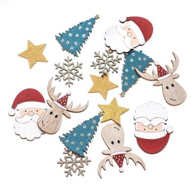 Drewniane motywy świąteczne multikolor 15szt. Wydawca: Dalprint. SmakLiter.pl Opakowanie Drewniane motywy świąteczne multikolor 15szt