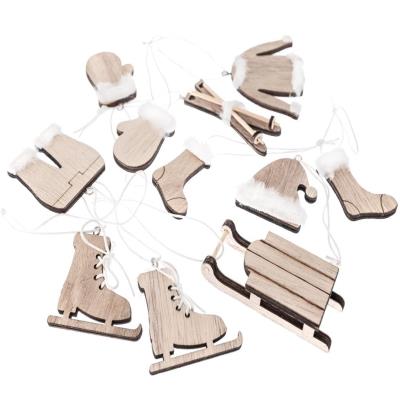 Drewniane motywy zimowe naturalne 11szt. Wydawca: Dalprint. SmakLiter.pl Opakowanie Drewniane motywy zimowe naturalne 11szt