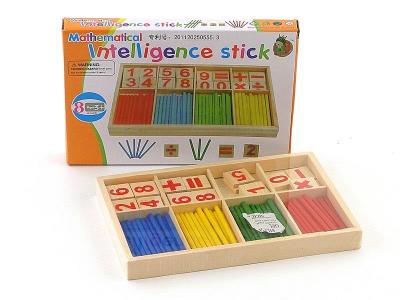 Opakowanie Drewniane patyczki i cyfry do nauki liczenia