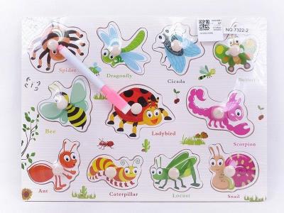 Opakowanie Drewniane puzzle - owady