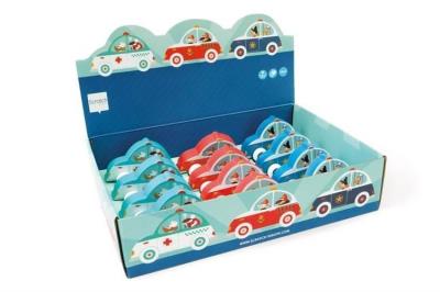 Drewniane samochodziki (12szt). Wydawca: Scratch. SmakLiter.pl Opakowanie Drewniane samochodziki (12szt)