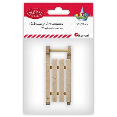 Opakowanie Drewniane sanki 35x85mm wysokość 20mm