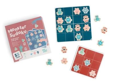 Drewniane Sudoku dla dzieci. Wydawca: BS Toys. SmakLiter.pl Opakowanie Drewniane Sudoku dla dzieci