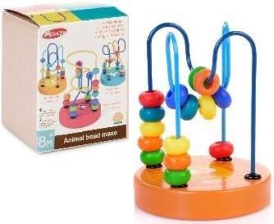 Opakowanie Drewniany mini labirynt pomarańczowy