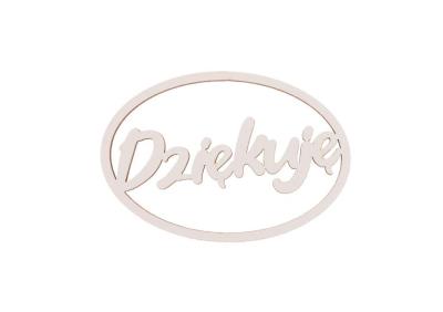 Drewniany napis - Dziękuję 5szt biały. Wydawca: CRESCO. SmakLiter.pl Opakowanie Drewniany napis - Dziękuję 5szt biały