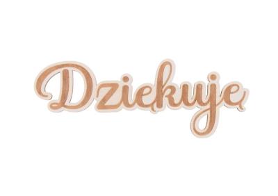 Drewniany napis - Dziękuję 5szt biały. Wydawca: CRESCO. SmakLiter.pl Opakowanie Drewniany napis - Dziękuję 5szt biały