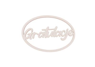 Drewniany napis - Gratulacje 5szt biały. Wydawca: CRESCO. SmakLiter.pl Opakowanie Drewniany napis - Gratulacje 5szt biały