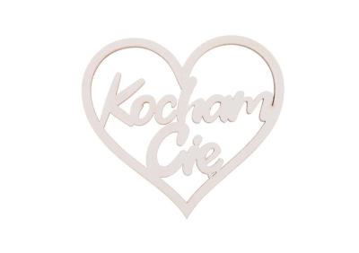 Drewniany napis - Kocham Cię 5szt biały. Wydawca: CRESCO. SmakLiter.pl Opakowanie Drewniany napis - Kocham Cię 5szt biały