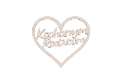 Drewniany napis - Kochanym Rodzicom 5szt biały. Wydawca: CRESCO. SmakLiter.pl Opakowanie Drewniany napis - Kochanym Rodzicom 5szt biały