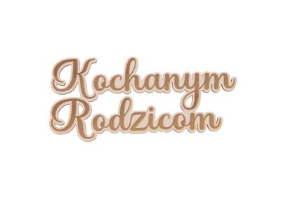 Drewniany napis - Kochanym Rodzicom 5szt biały. Wydawca: CRESCO. SmakLiter.pl Opakowanie Drewniany napis - Kochanym Rodzicom 5szt biały