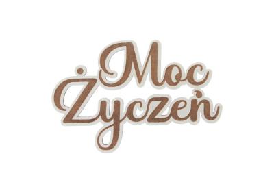Drewniany napis - Moc życzeń 5szt biały. Wydawca: CRESCO. SmakLiter.pl Opakowanie Drewniany napis - Moc życzeń 5szt biały