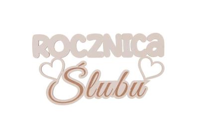 Drewniany napis - Rocznica ślubu 5szt biały. Wydawca: CRESCO. SmakLiter.pl Opakowanie Drewniany napis - Rocznica ślubu 5szt biały