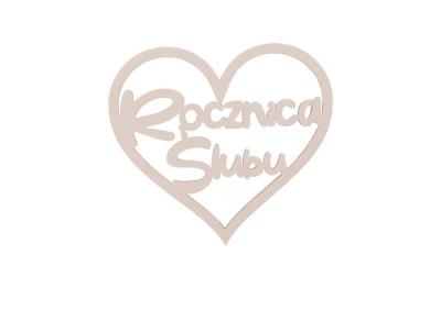 Drewniany napis - Rocznica ślubu 5szt biały. Wydawca: CRESCO. SmakLiter.pl Opakowanie Drewniany napis - Rocznica ślubu 5szt biały