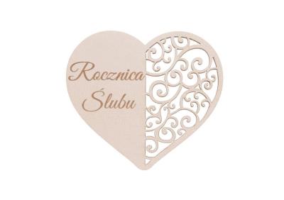 Drewniany napis - Rocznica ślubu 5szt biały. Wydawca: CRESCO. SmakLiter.pl Opakowanie Drewniany napis - Rocznica ślubu 5szt biały