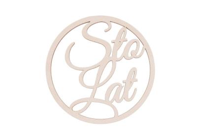 Drewniany napis - Sto lat 5szt biały. Wydawca: CRESCO. SmakLiter.pl Opakowanie Drewniany napis - Sto lat 5szt biały