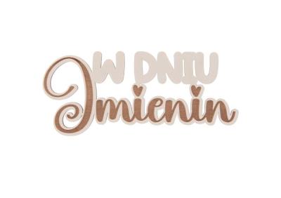 Drewniany napis - W dniu imienin 5szt biały. Wydawca: CRESCO. SmakLiter.pl Opakowanie Drewniany napis - W dniu imienin 5szt biały
