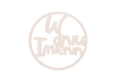 Drewniany napis - W dniu imienin 5szt biały. Wydawca: CRESCO. SmakLiter.pl Opakowanie Drewniany napis - W dniu imienin 5szt biały