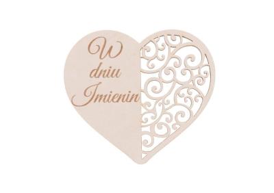 Drewniany napis - W dniu imienin 5szt biały. Wydawca: CRESCO. SmakLiter.pl Opakowanie Drewniany napis - W dniu imienin 5szt biały