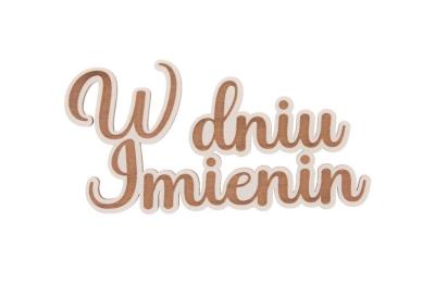 Drewniany napis - W dniu imienin 5szt biały. Wydawca: CRESCO. SmakLiter.pl Opakowanie Drewniany napis - W dniu imienin 5szt biały