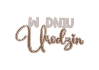 Drewniany napis - W dniu urodzin 5szt biały. Wydawca: CRESCO. SmakLiter.pl Opakowanie Drewniany napis - W dniu urodzin 5szt biały