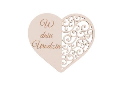 Drewniany napis - W dniu urodzin 5szt biały. Wydawca: CRESCO. SmakLiter.pl Opakowanie Drewniany napis - W dniu urodzin 5szt biały