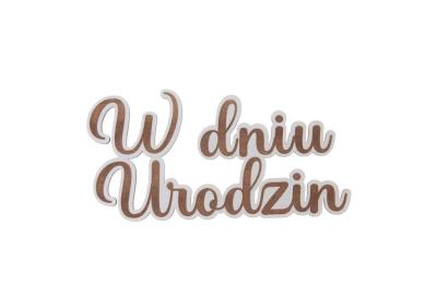 Drewniany napis - W dniu urodzin 5szt biały. Wydawca: CRESCO. SmakLiter.pl Opakowanie Drewniany napis - W dniu urodzin 5szt biały