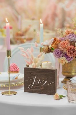 Opakowanie Drewniany numer na stół Six 2x18x12.5cm